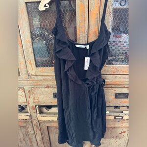 La Vie En Rose Black Swim Coverup
